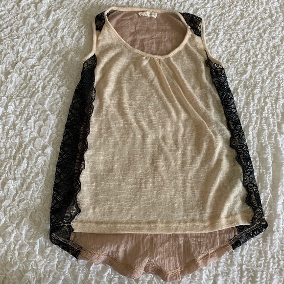 Anthropologie a’reve side lace tank top size small - Picture 3 of 9